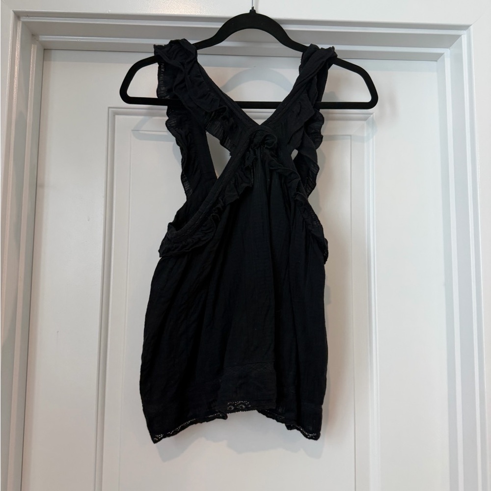 Melrose and Market Black Textured Top